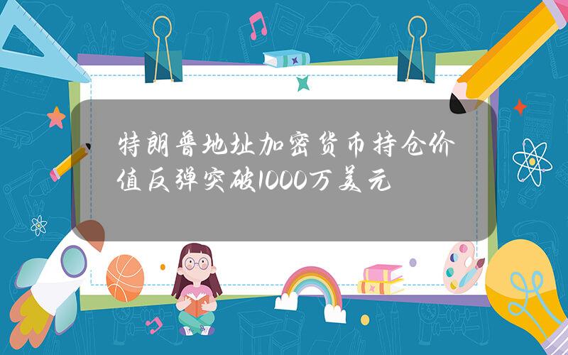 特朗普地址加密貨幣持倉價值反彈突破1000萬美元