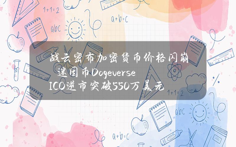 戰雲密佈加密貨幣價格閃崩　迷因幣DogeverseICO逆市突破550萬美元認購