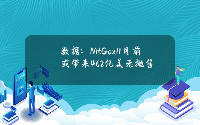 數據：Mt.Gox11月前或帶來46.2億美元拋售